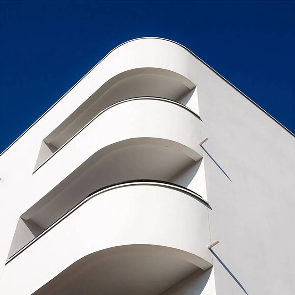 balcon arrondi avec garde corps